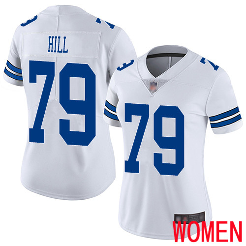 Women Dallas Cowboys Limited White Trysten Hill Road #79 Vapor Untouchable NFL Jersey->women nfl jersey->Women Jersey